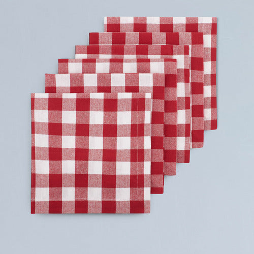 Gingham Napkins - Pack of 6