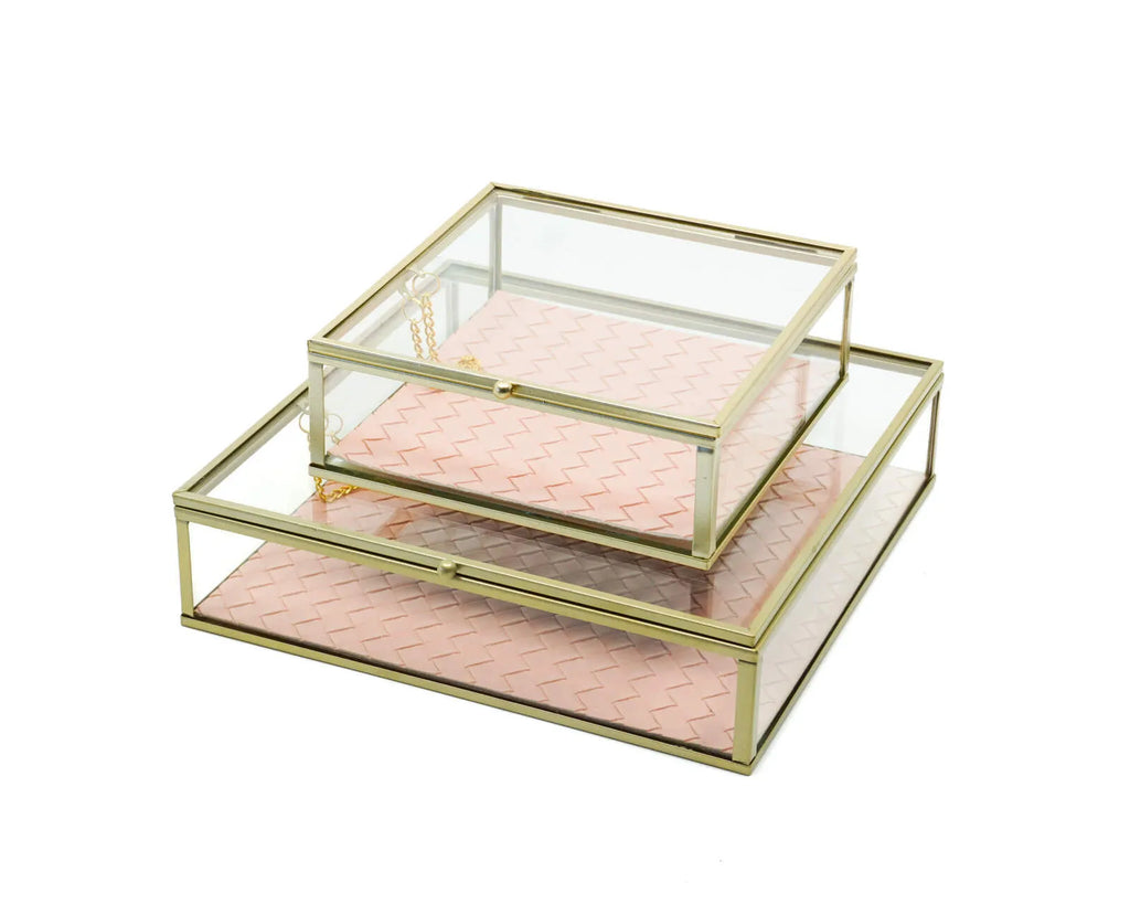 Esther Jewellery Box -Peach- Large