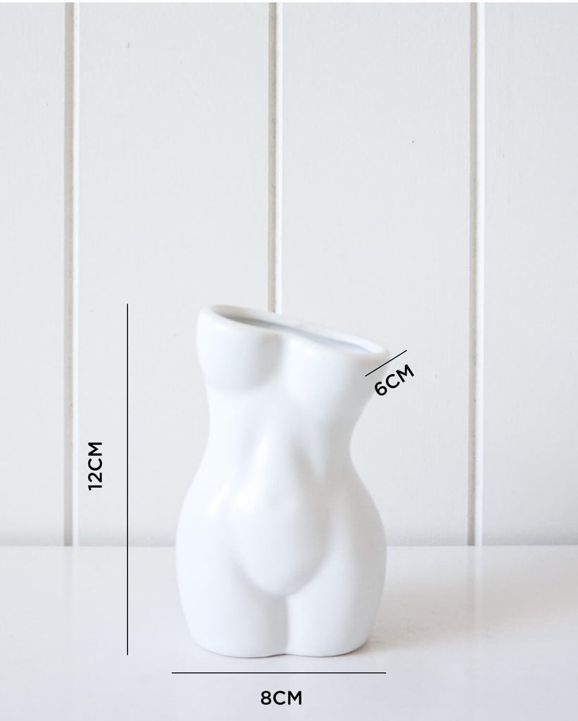 La Femme Deux Vase - White