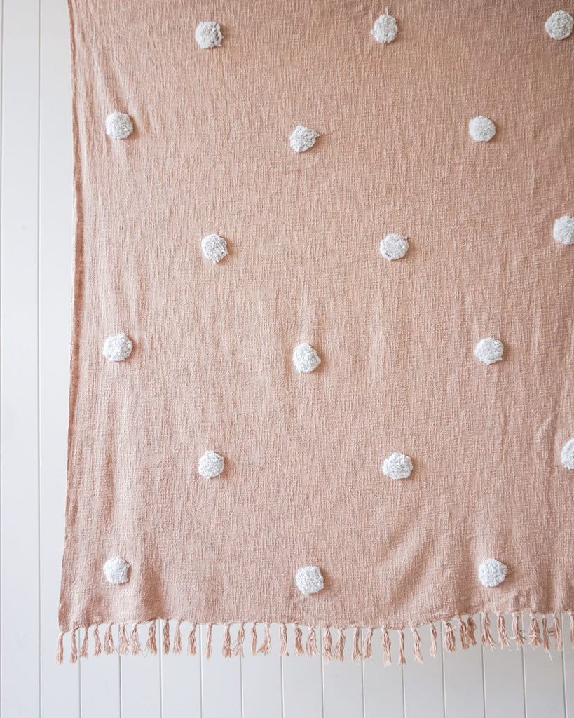 Belvidere Tufted Cotton Throw Blanket