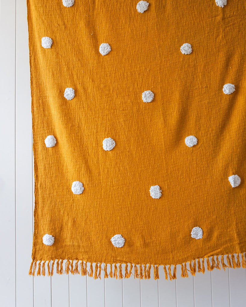 Belvidere Tufted Cotton Throw Blanket