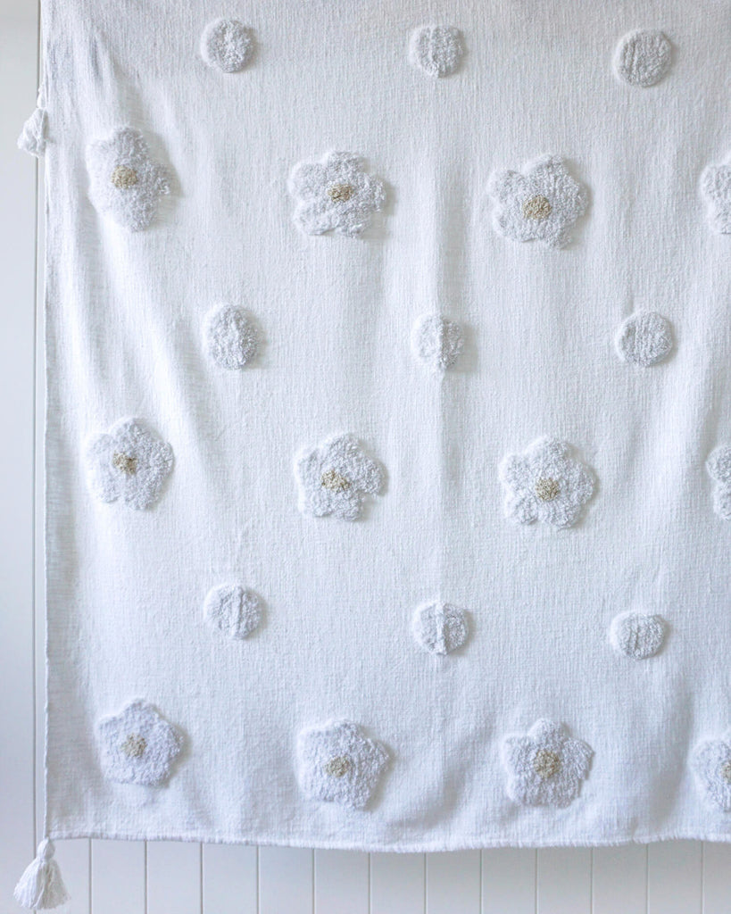 Lydia Tufted Cotton Throw Blanket