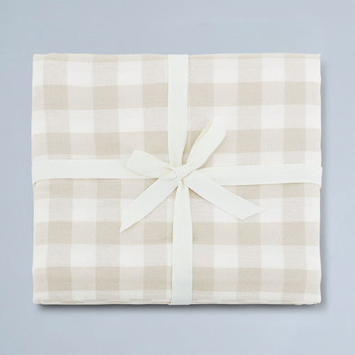 Gingham Round Tablecloth